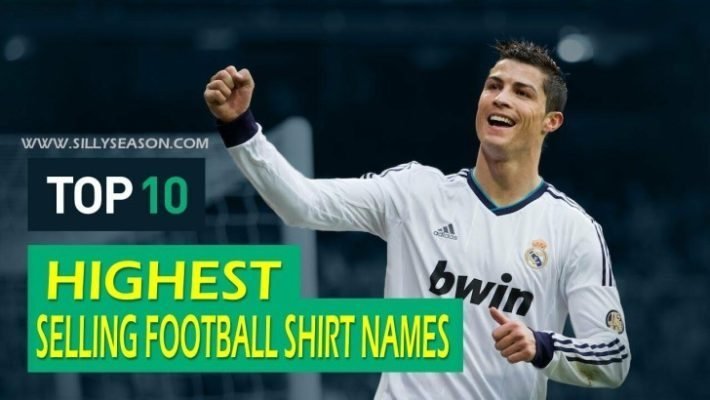 Highest Selling Football Shirt Names 2015