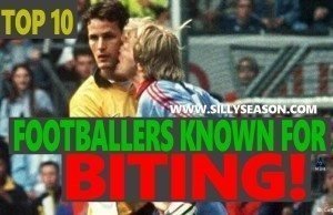 Top 10 Footballers Known For Biting