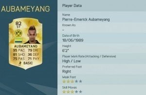 Pierre-Emerick Aubameyang is one of the Top 10 Fastest Players in FIFA 16