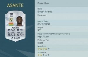 Ernest Asante is one of the Top 10 Fastest Players in FIFA 16 