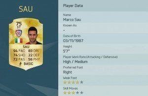 Marco Sau is one of the Top 10 Fastest Players in FIFA 16