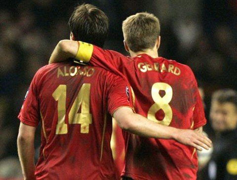 Alonso and gerrard are one of the Top 10 Best Friends in Football