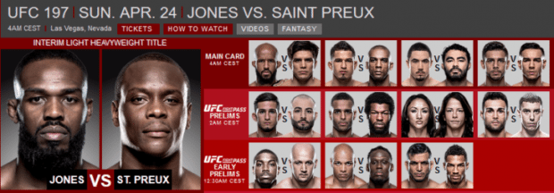 Watch Jon Jones vs Ovince Saint Preux fight? What start time & TV-channel fight in UK, USA, Australia?
