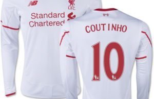 Philippe Coutinho's replica jersey is one of the Top 10 Selling Football Jerseys of Players