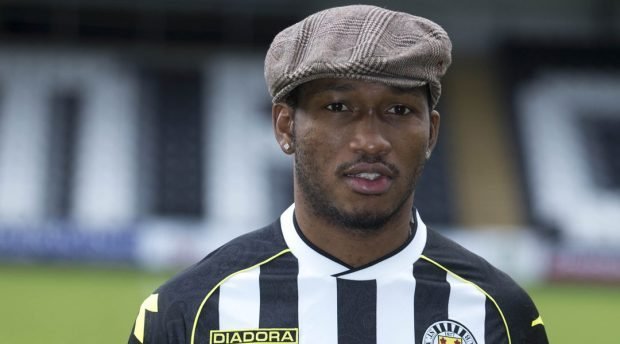 St Mirren's new signing Eric Djemba Djemba during a photocall at St Mirren Park, Paisley.