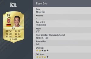 Mesut Ozil is part of the Best FIFA 17 starting XI based on player ratings