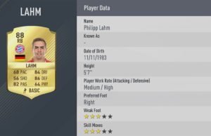 Philip Lahm is part of the Best FIFA 17 starting XI based on player ratings