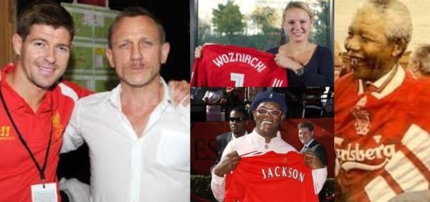 Top 10 celebrities that support Liverpool FC