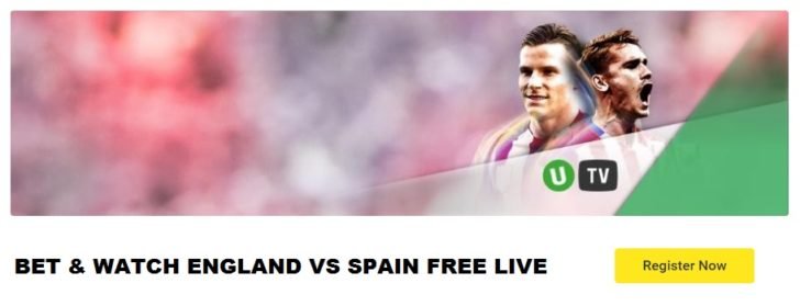 England vs Spain live stream free Unibet TV