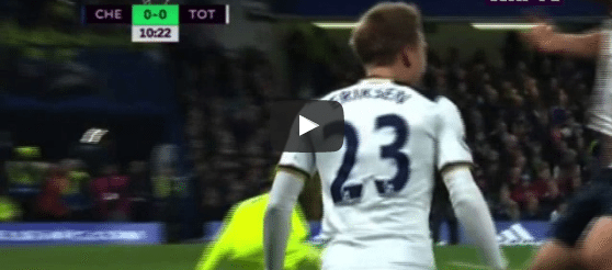 Chelsea 0-1 Tottenham Christian Eriksen Goal Video Highlight 1