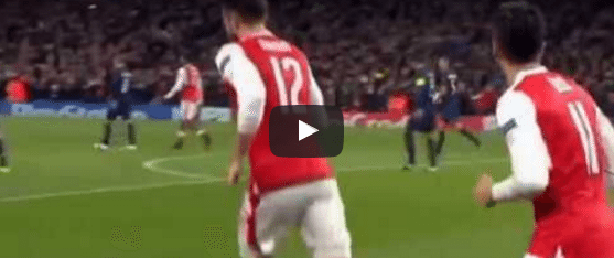 Arsenal 1-1 PSG Olivier Giroud Goal Video Highlight 1