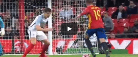 England 2-1 Spain Aspas Goal Video Highlight 1