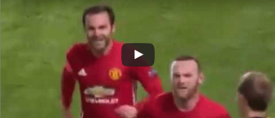 Manchester United 1-0 Feyenoord Wayne Rooney Goal Video Highlight 1