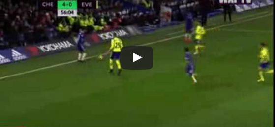 Chelsea 4-0 Everton Eden Hazard Goal Video Highlight 1