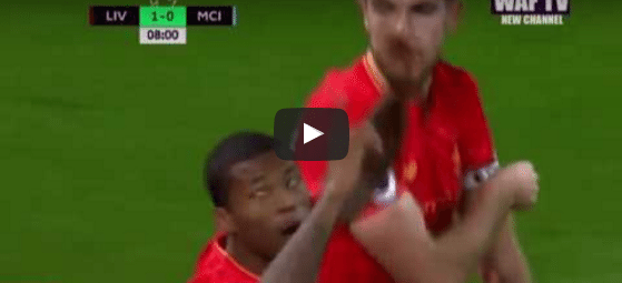 Liverpool 1-0 Man City Georginio Wijnaldum Goal Video Highlight 1