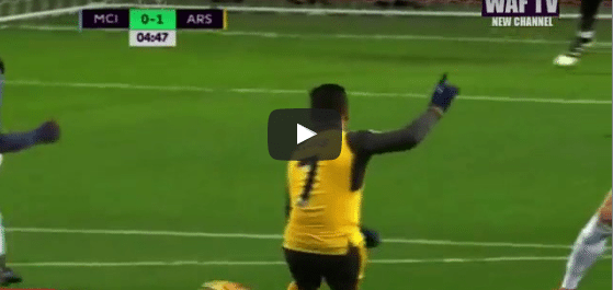 Manchester City 1-1 Arsenal Leroy Sane Goal Video Highlight 1