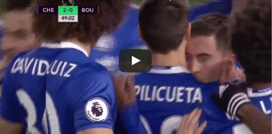 Chelsea 2-0 Bournemouth Eden Hazard Goal Video Highlight 1