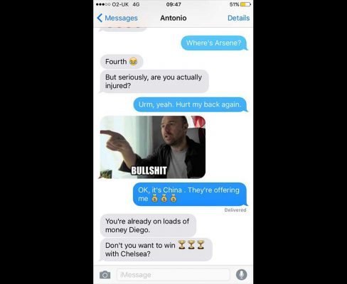 Diego Costa and Antonio Conte SECRET text message conversation revealed! 15