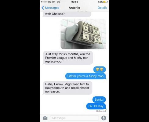 Diego Costa and Antonio Conte SECRET text message conversation revealed! 22