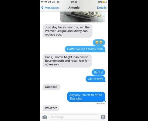 Diego Costa and Antonio Conte SECRET text message conversation revealed! 25
