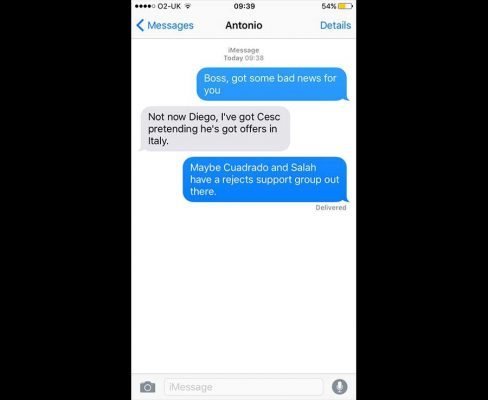 Diego Costa and Antonio Conte SECRET text message conversation revealed! 3