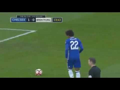 Chelsea 1-0 Brentford Willian Goal Video Highlight 1