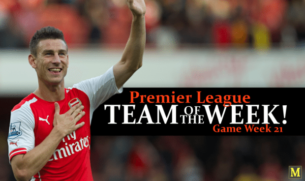 Premier League Team Of The Week - Game Week 21 - 2016/17