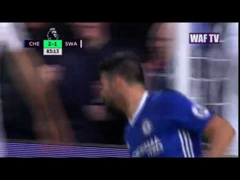 Chelsea 3-1 Swansea Diego Costa Goal Video Highlight! 1