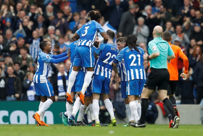 Top 5 Premier League teams caught offside the most this season 2017 2018 Brighton and Hove Albion