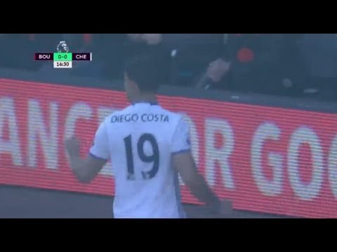 Bournemouth 0-1 Chelsea Diego Costa Goal Video Highlight! 1