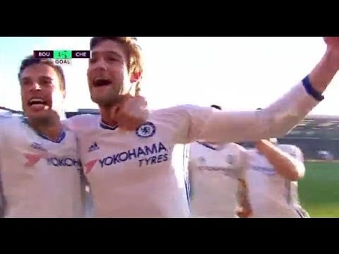 Bournemouth 1-3 Chelsea Diego Costa, Eden Hazard, Joshua King and Marcos Alonso Video Goal Highlights! 1