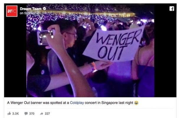 weirdest 'Wenger Out' signs