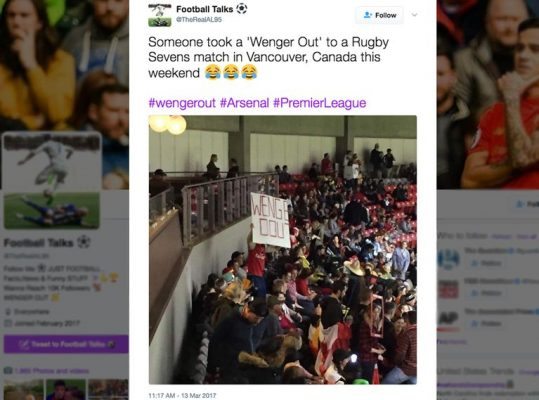 weirdest 'Wenger Out' signs