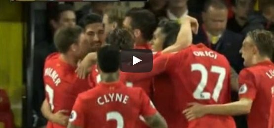 Watford 0-1 Liverpool Emre Can Goal Video Highlight 1