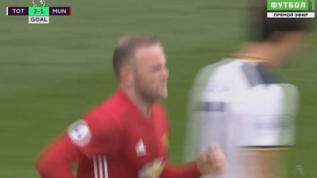 Tottenham 2-1 Manchester United Wayne Rooney Goal Video Highlight 1