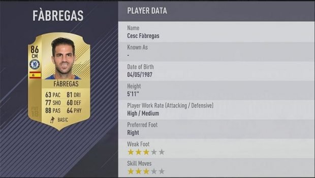 Chelsea's Top 5 players in FIFA 18 2