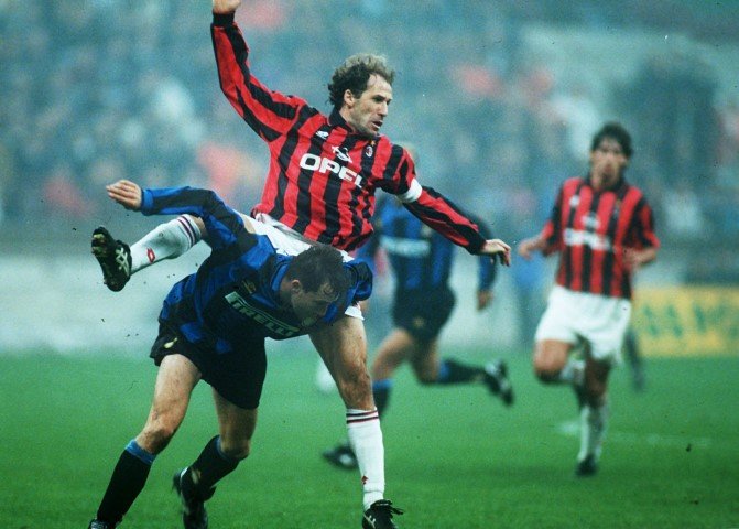 Franco Baresi is one of the Most popular voted footballers from the 90's