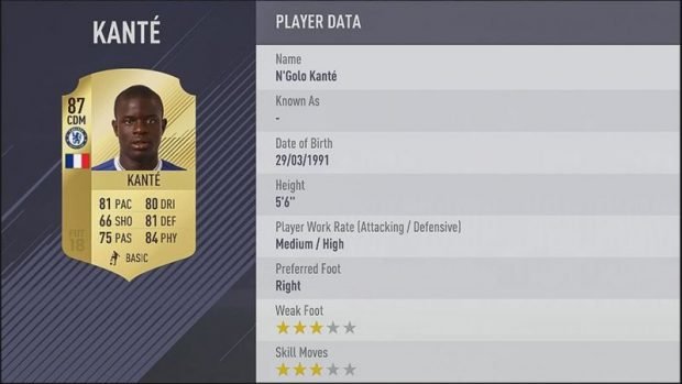 Chelsea's Top 5 players in FIFA 18 1