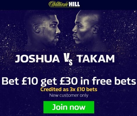 Anthony Joshua vs Carlos Takam Betfred UK Channel Pay Per View