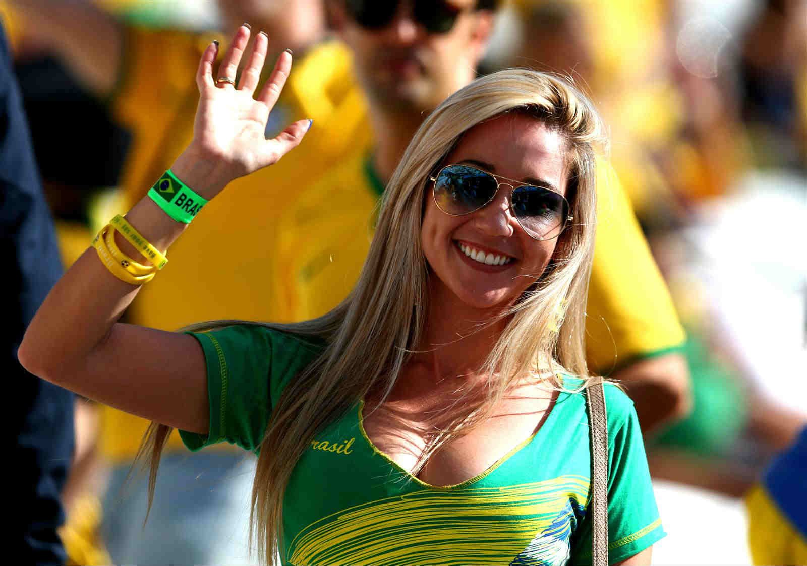 Brazil have some of the sexiest female football fans in the world