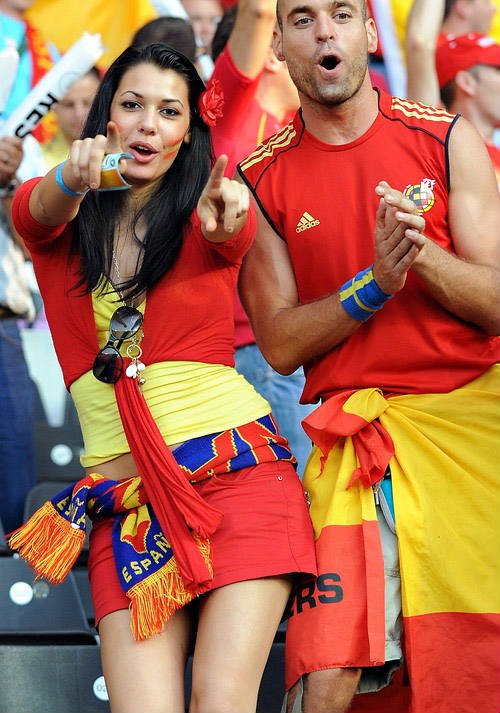 Spain have some of the hottest female football fans in the world