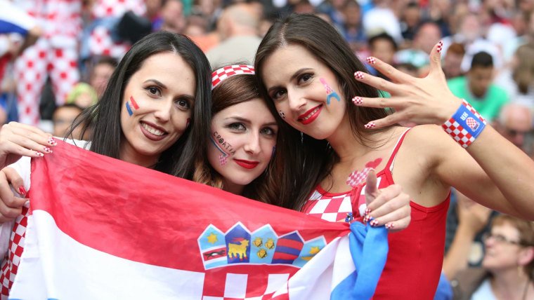 Images, Pictures and Photos of Beautiful, Sexy and Hot Croatia girls - Croatian Female Fans in World Cup 2022
