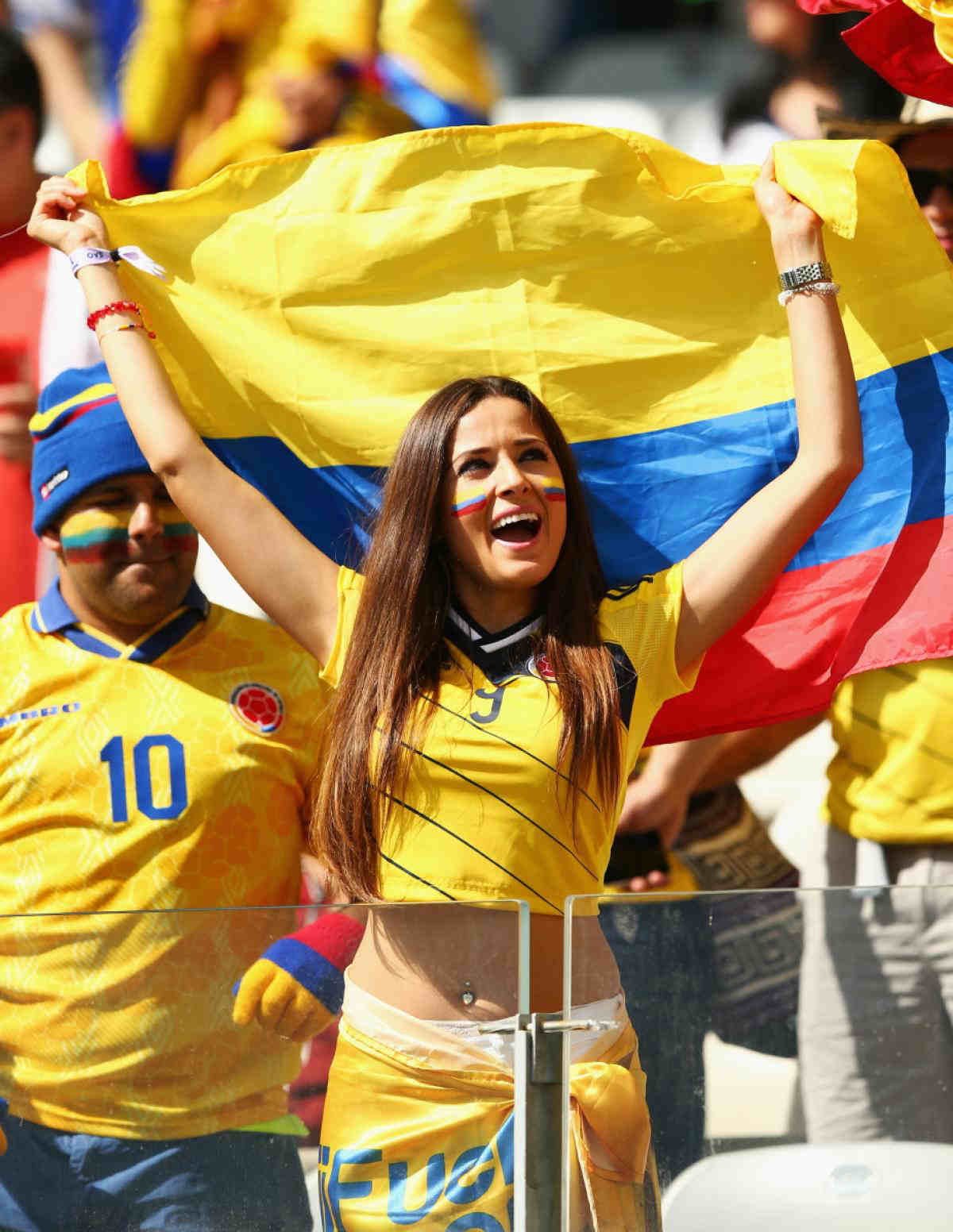 Colombia is one of the World Cup teams with the hottest football fans