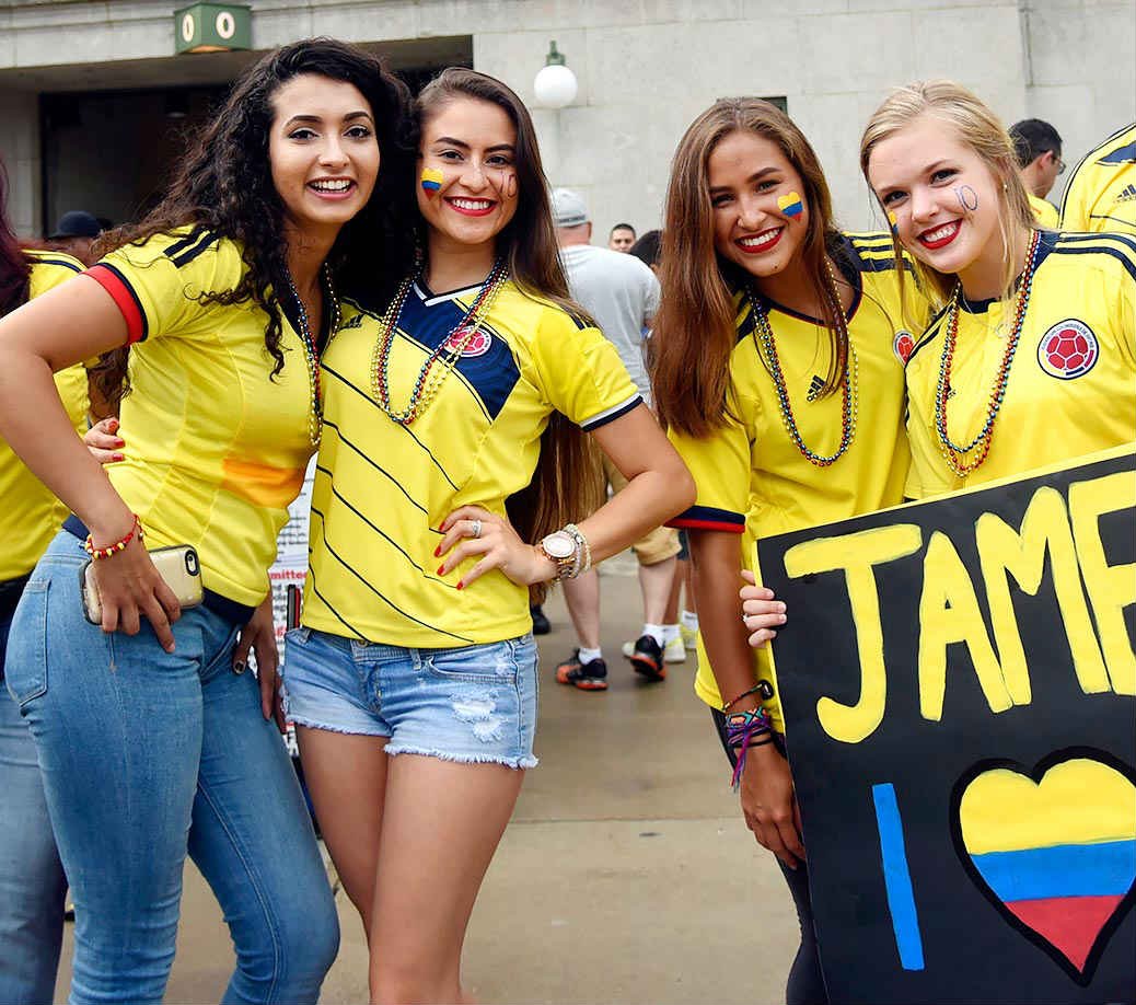 Colombia is one of the World Cup teams with the sexiest football fans