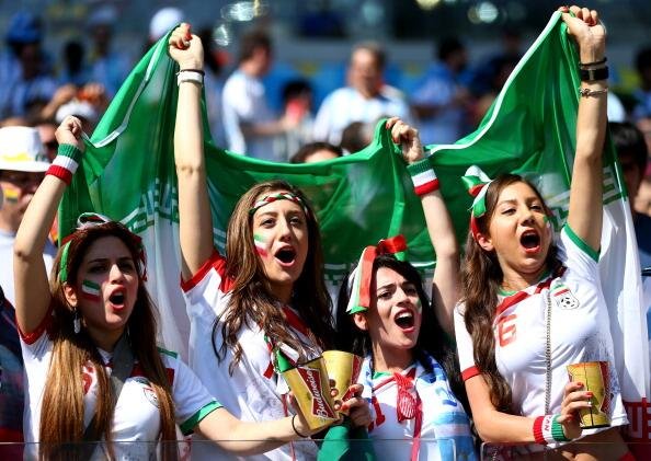 images, pictures and photos of beautiful and hot Iranian girls and female Iran Fans In World Cup 2018
