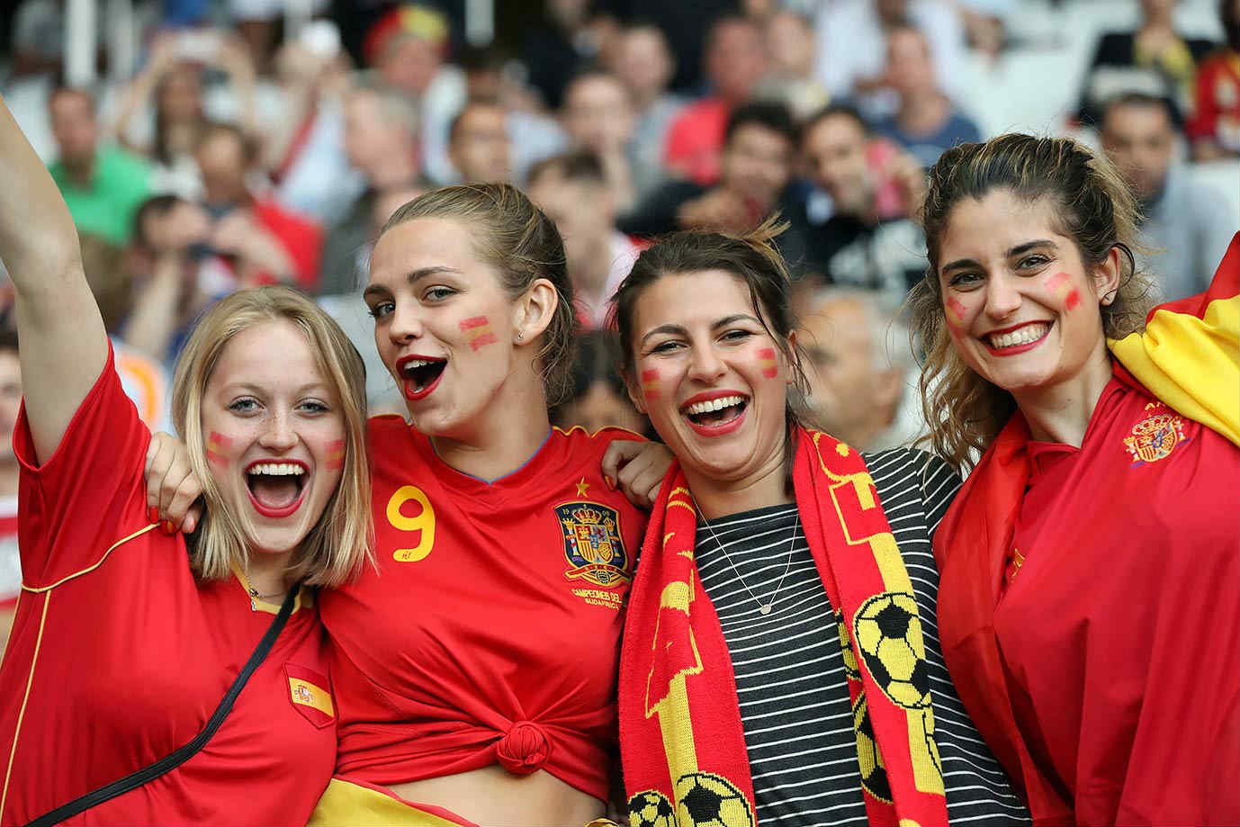 Spain is one of the World Cup teams with the sexiest football fans