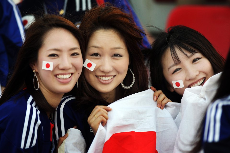 hottest Japan fans World Cup 2014-2018- Beautiful Japanese female football fans