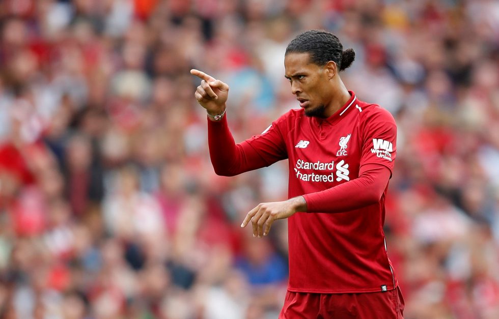 Virgil van dijk is part of the Premier League best XI at halfway mark