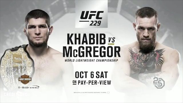 Conor McGregor vs Khabib fight what time in UK?
