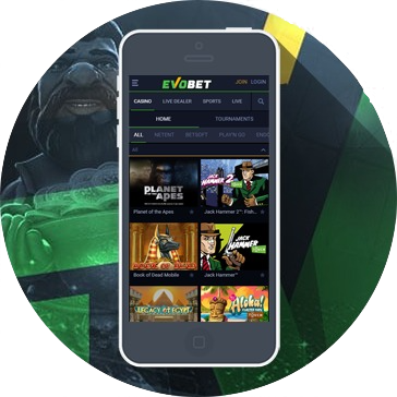 Evobet on mobile app